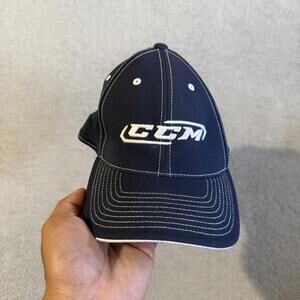 CCM Hockey Flex Fit Cap Navy Blue One Size Men’s
